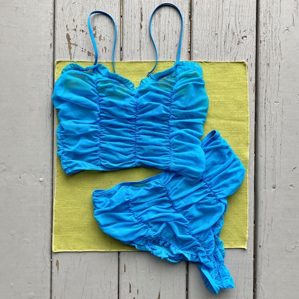 Savage x Fenty Women's Blue Bra And Underwear